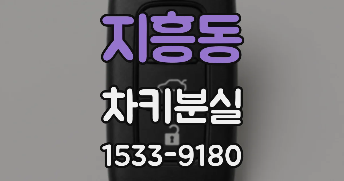 지흥동 차키분실