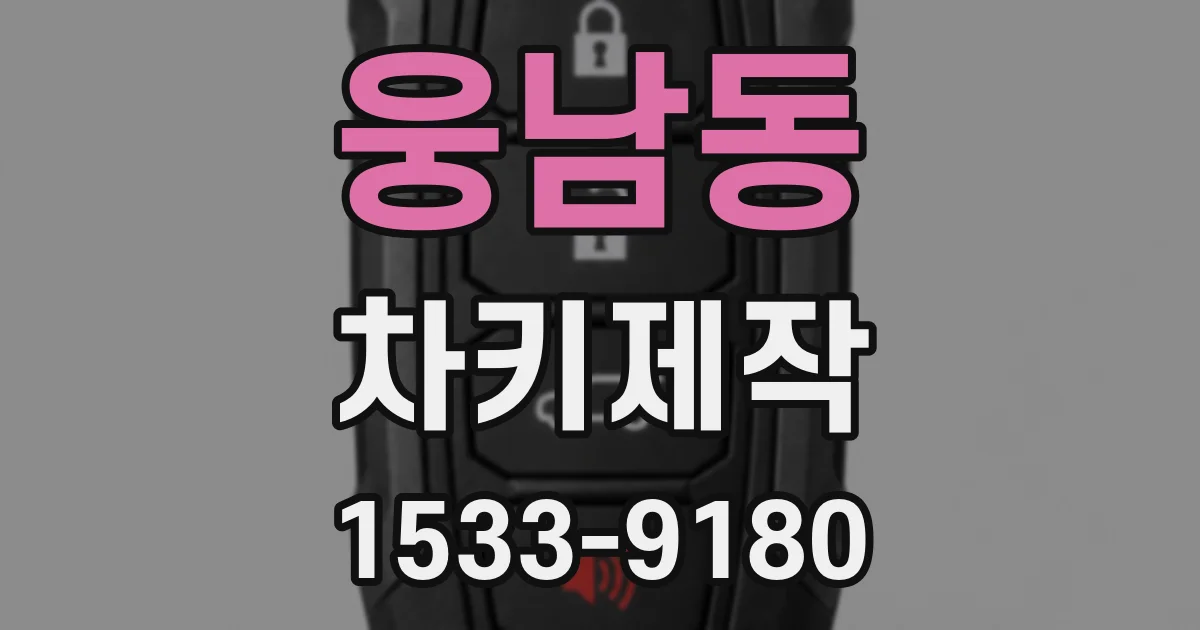 웅남동 차키제작