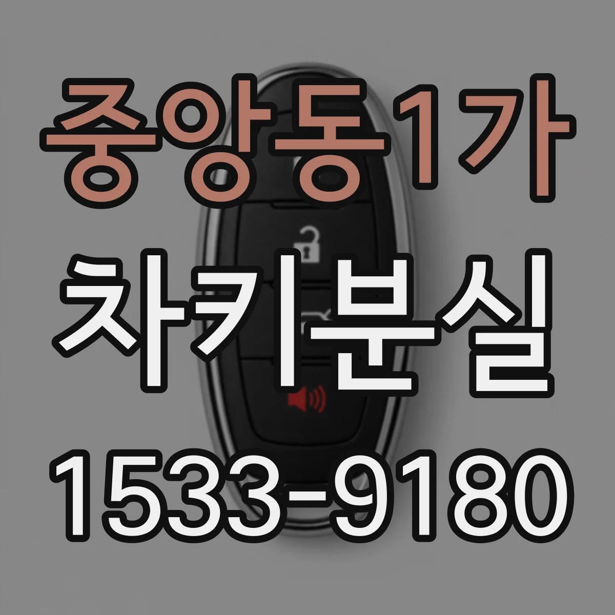 중앙동1가 차키분실