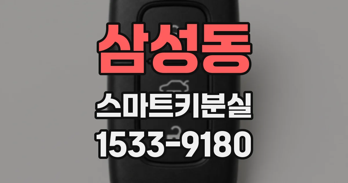 삼성동 스마트키분실