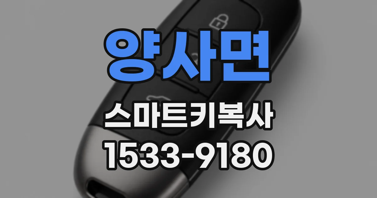 양사면 스마트키복사