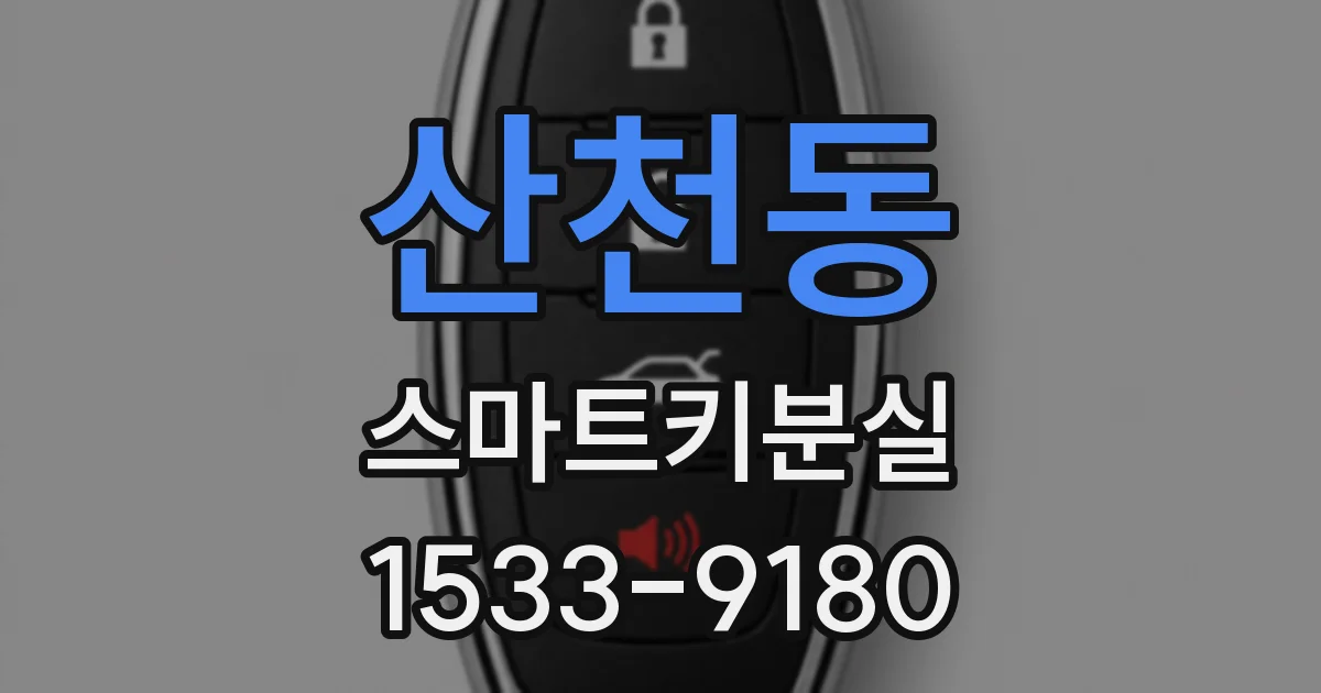 산천동 스마트키분실