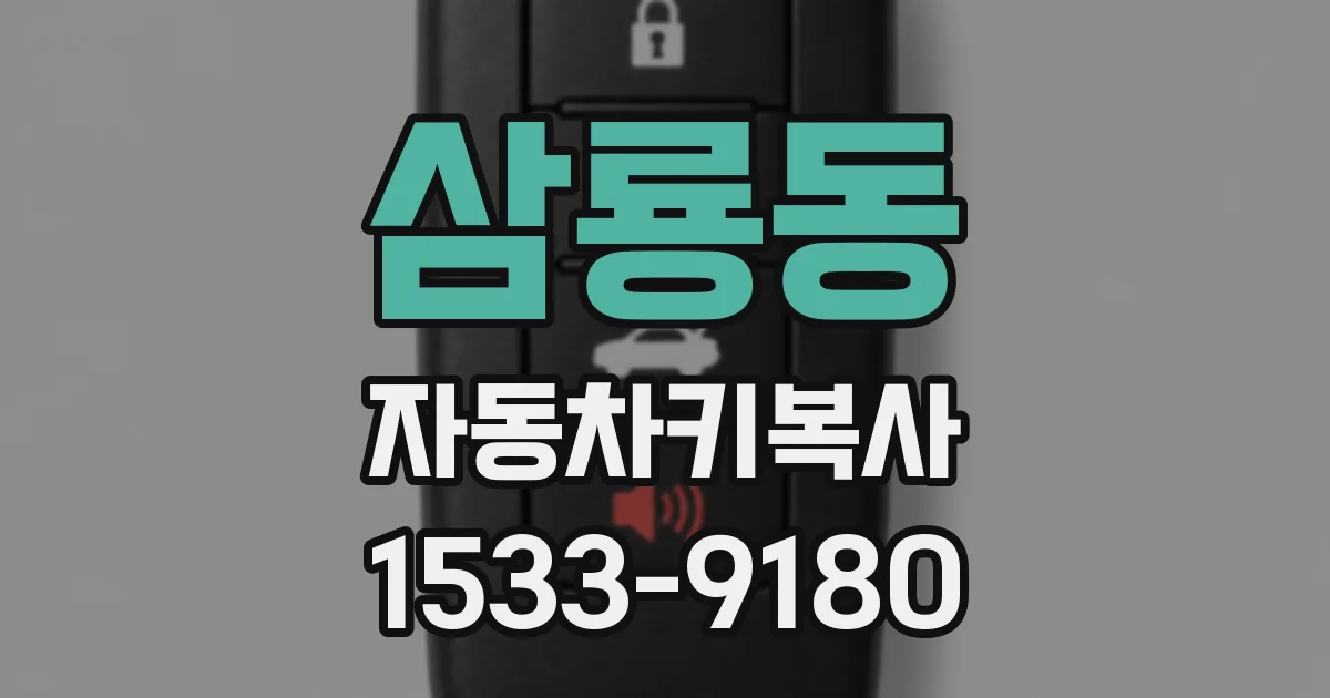 삼룡동 자동차키복사