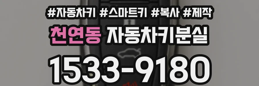 천연동 자동차키분실