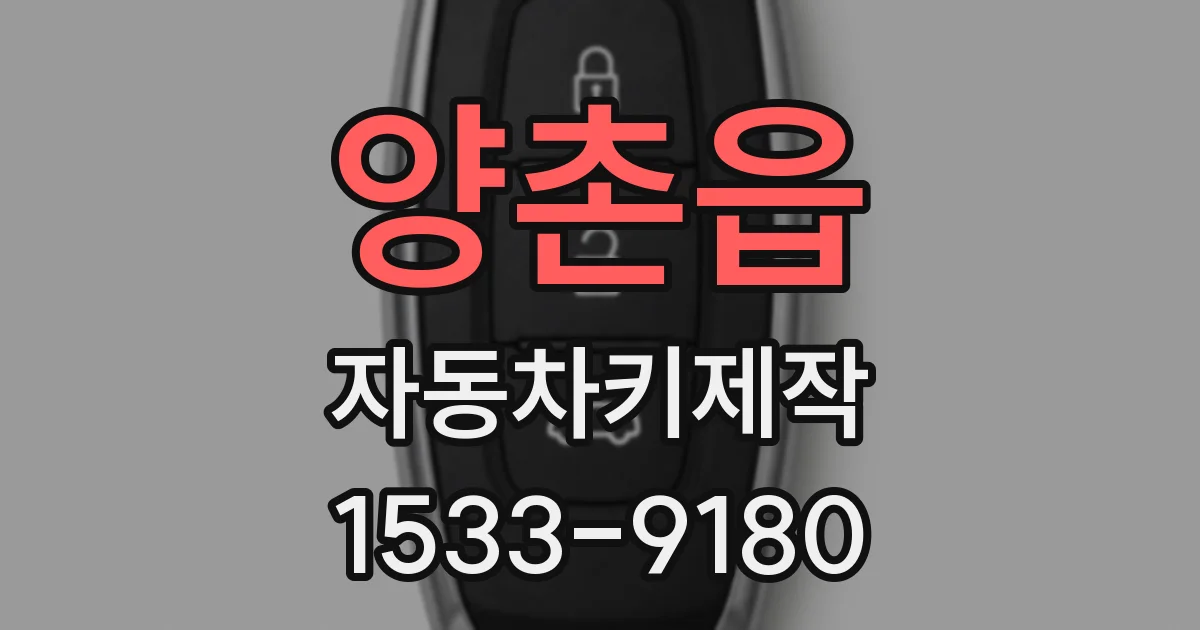 양촌읍 자동차키제작