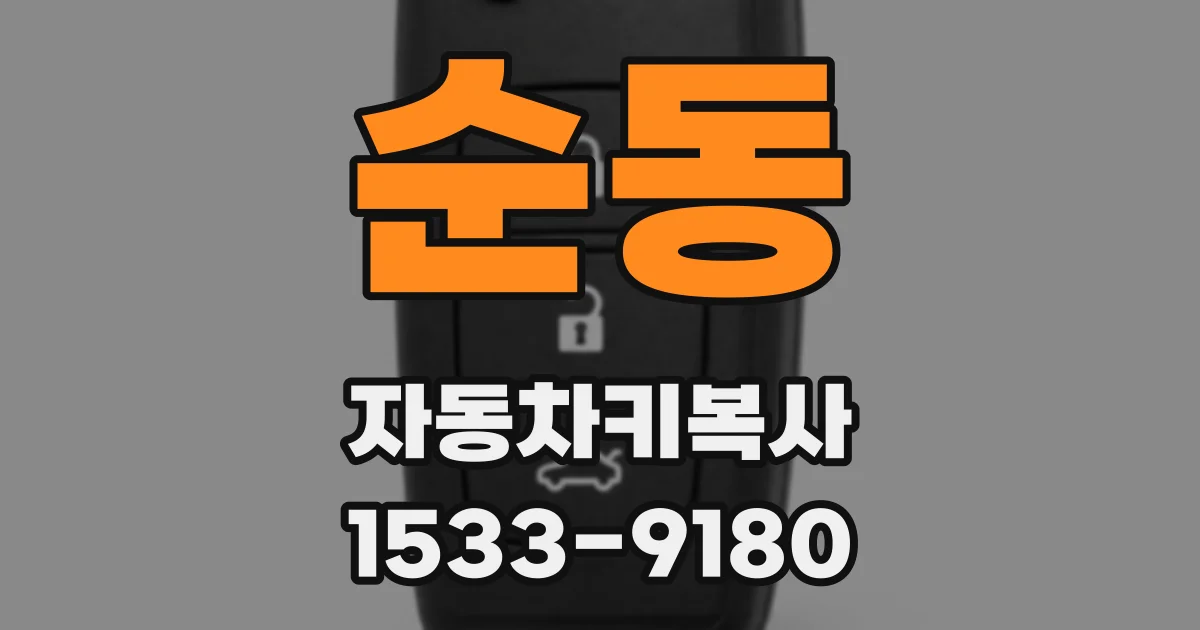 순동 자동차키복사