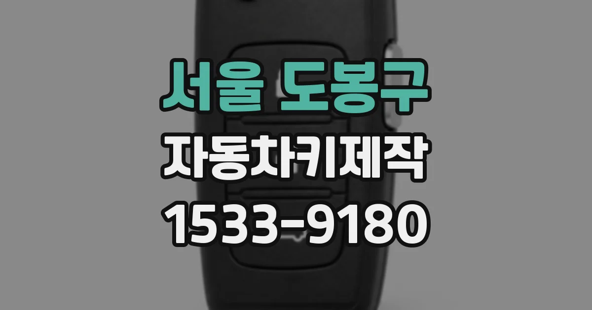 서울 도봉구 자동차키제작