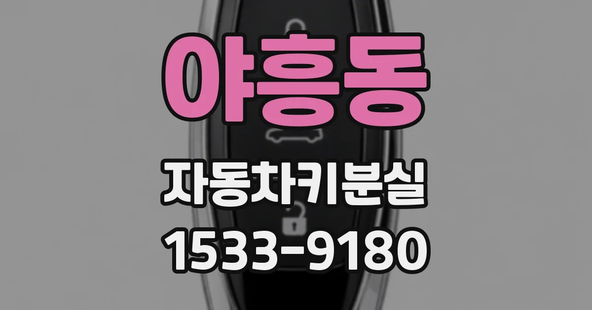 야흥동 자동차키분실