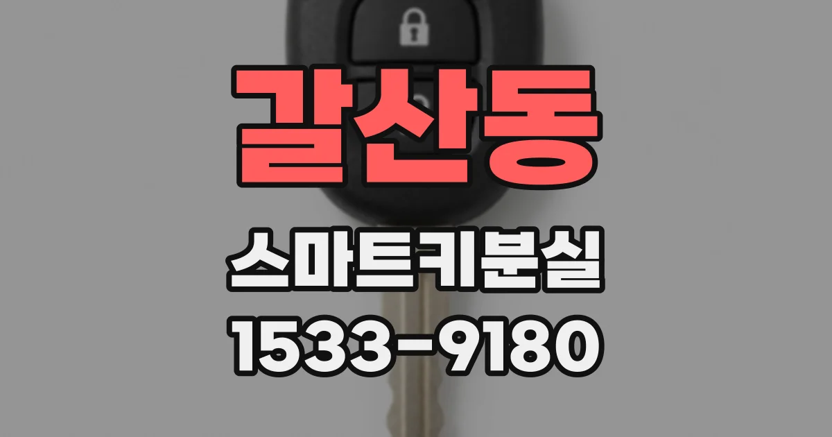 갈산동 스마트키분실