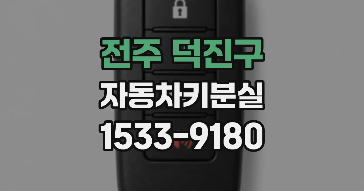 전주 덕진구 자동차키분실