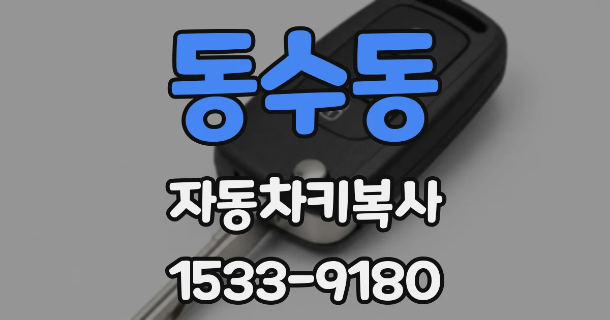 동수동 자동차키복사