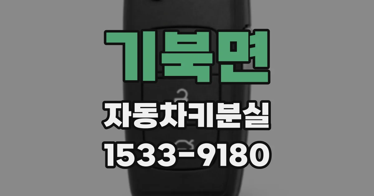 기북면 자동차키분실