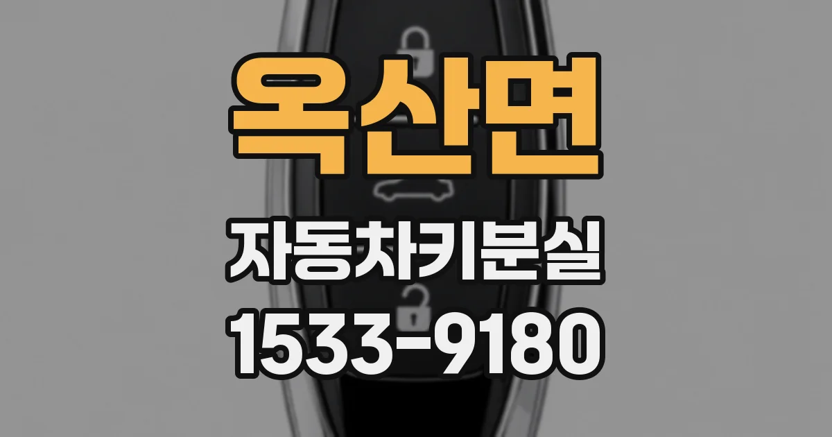 옥산면 자동차키분실