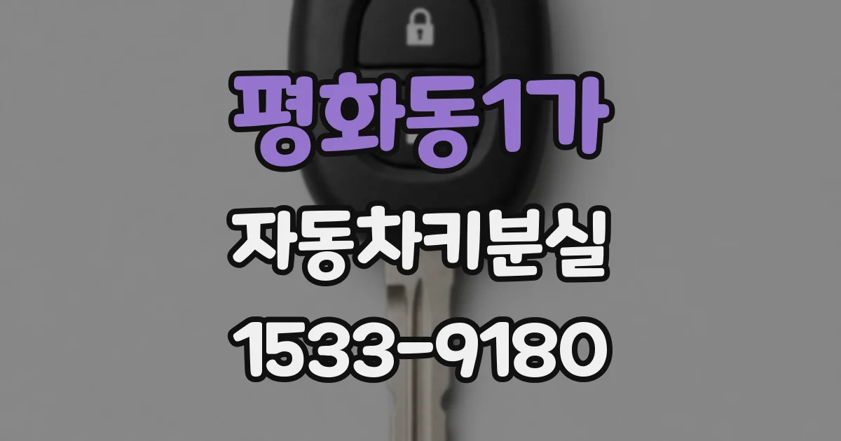 평화동1가 자동차키분실