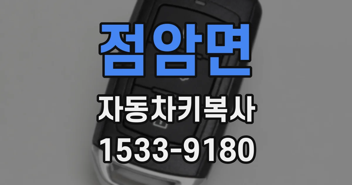 점암면 자동차키복사
