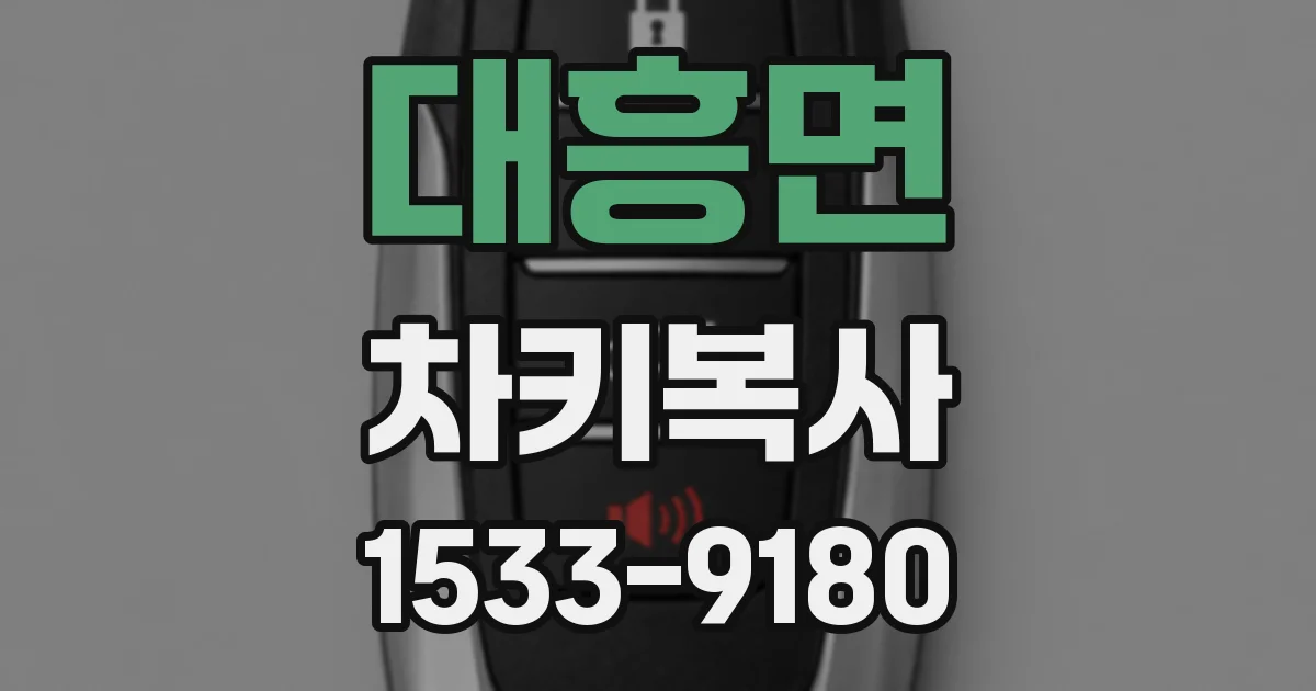 대흥면 차키복사