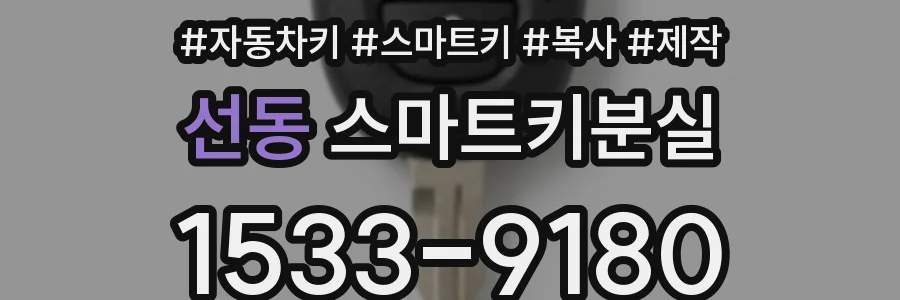 선동 스마트키분실