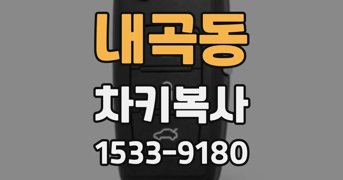 내곡동 차키복사