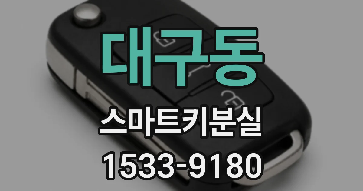 대구동 스마트키분실