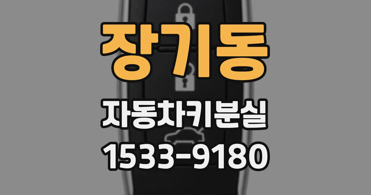 장기동 자동차키분실