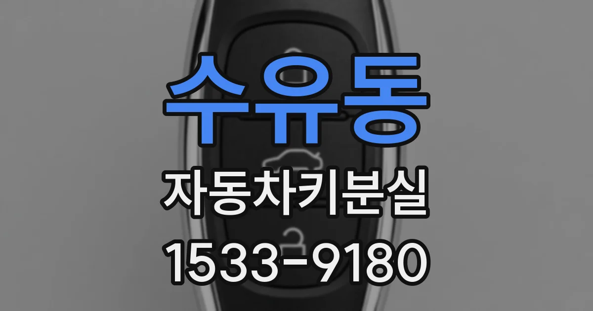 수유동 자동차키분실