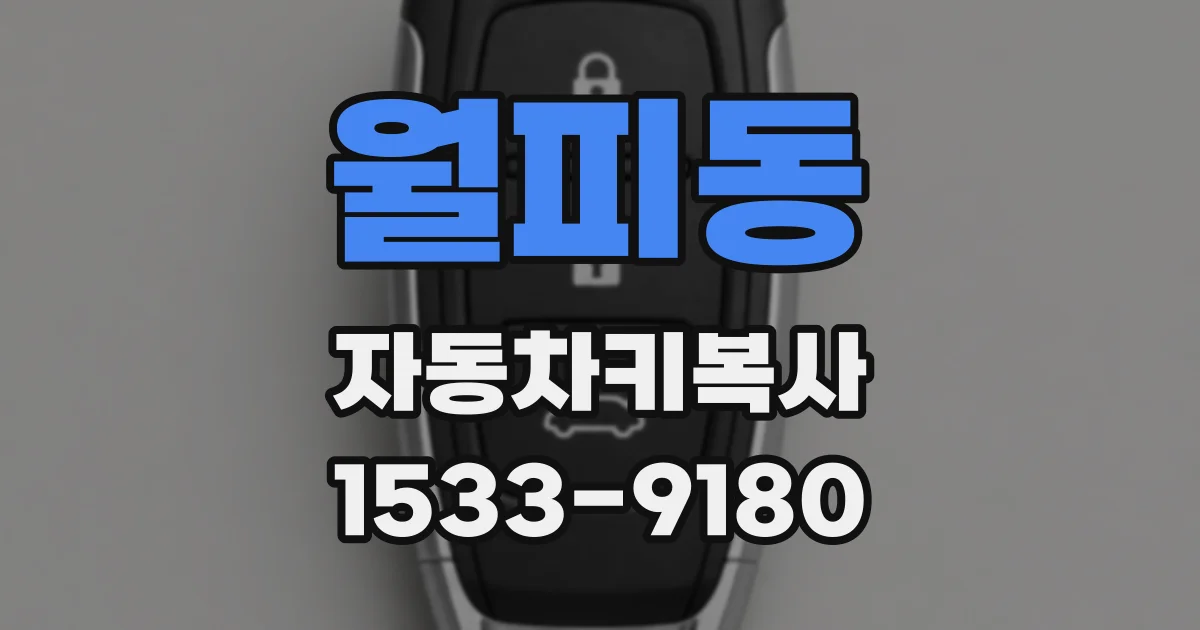 월피동 자동차키복사