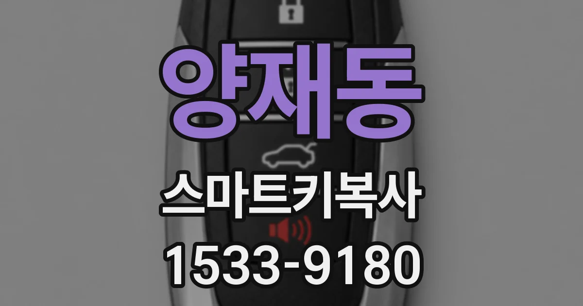 양재동 스마트키복사