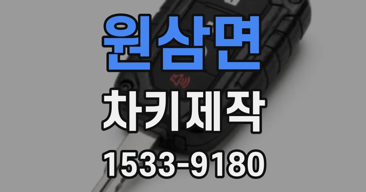 원삼면 차키제작