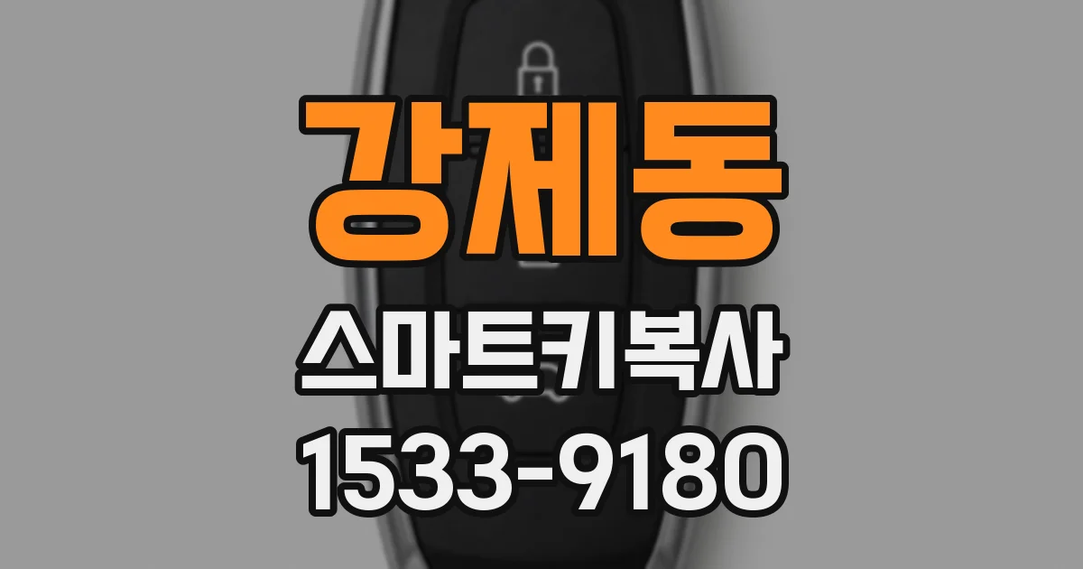 강제동 스마트키복사