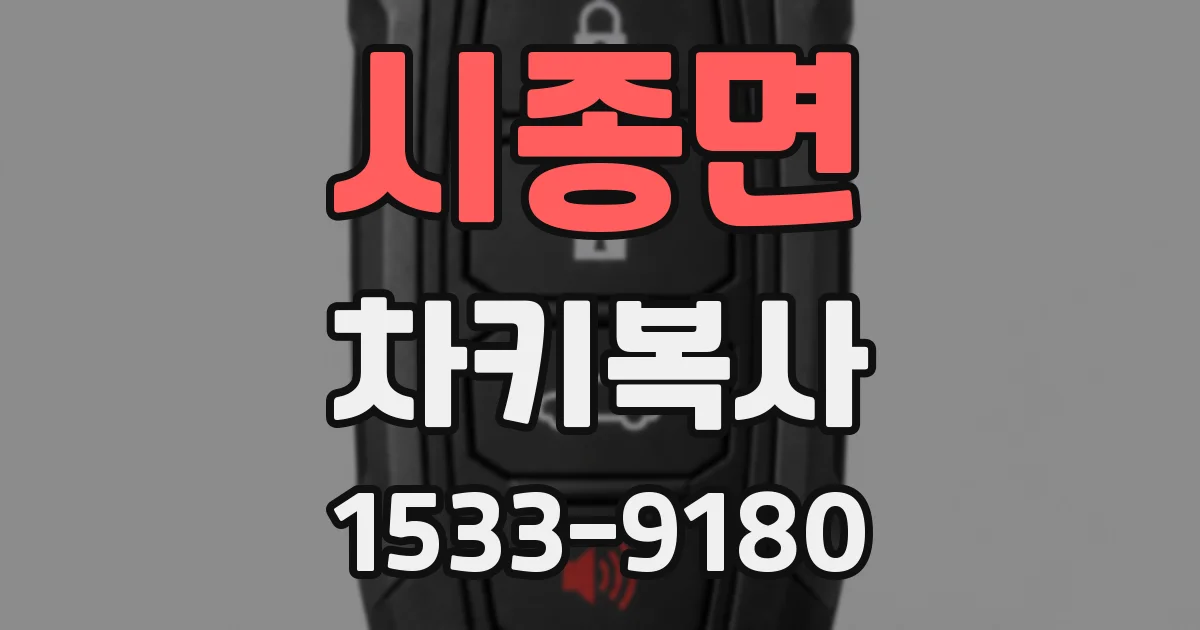 시종면 차키복사