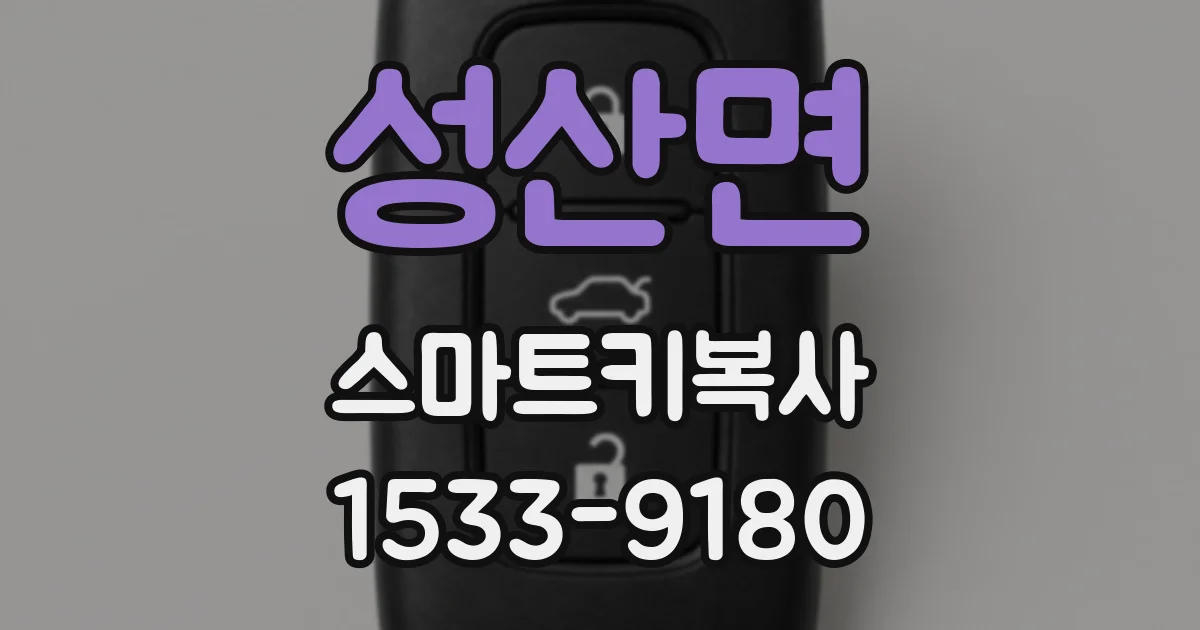 성산면 스마트키복사