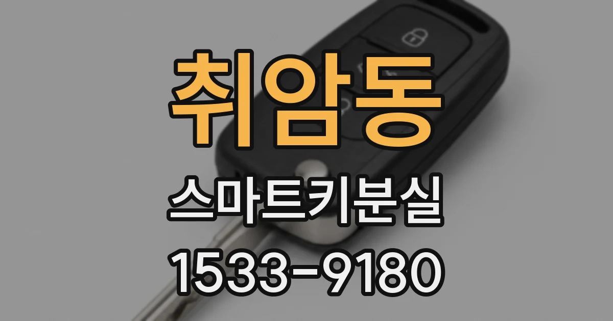 취암동 스마트키분실