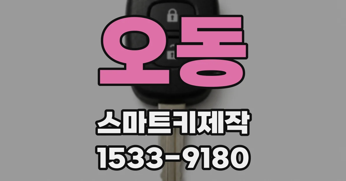 오동 스마트키제작