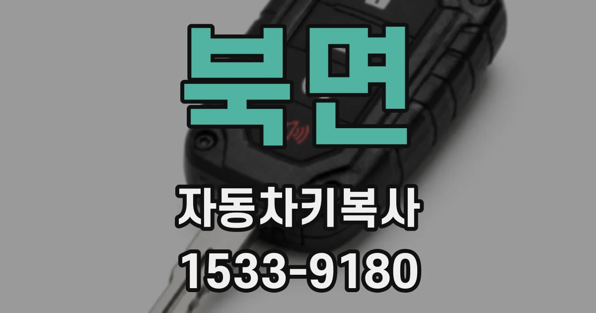 북면 자동차키복사