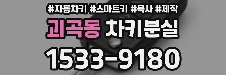 괴곡동 차키분실