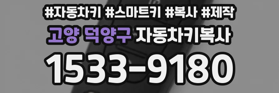 고양 덕양구 자동차키복사