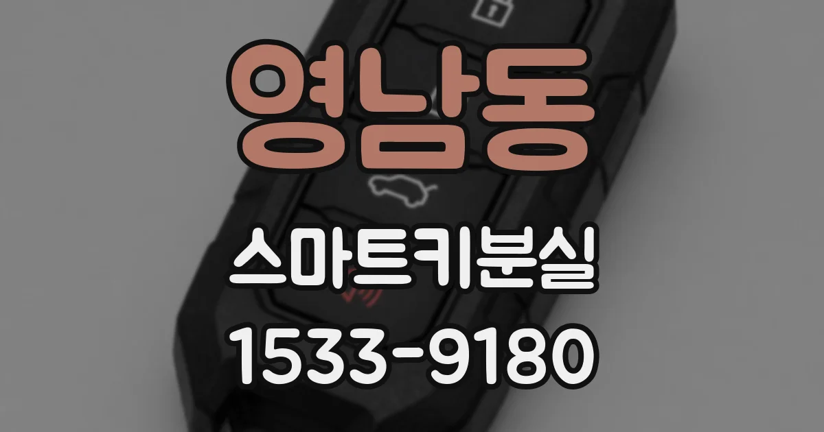영남동 스마트키분실
