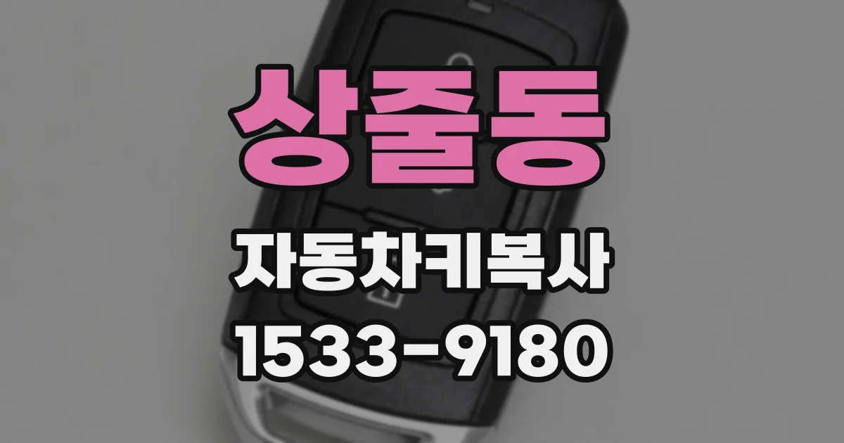 상줄동 자동차키복사
