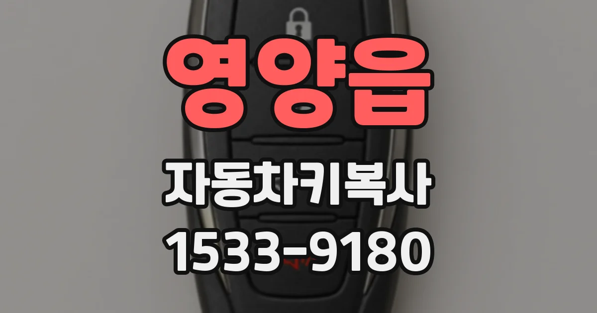 영양읍 자동차키복사