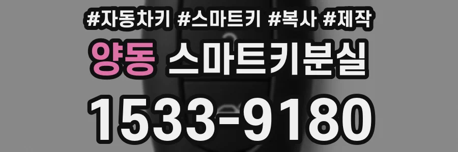 양동 스마트키분실