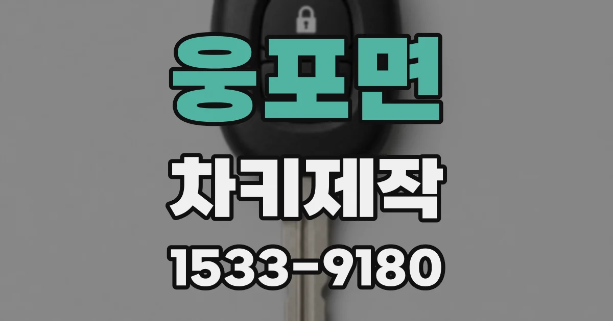 웅포면 차키제작