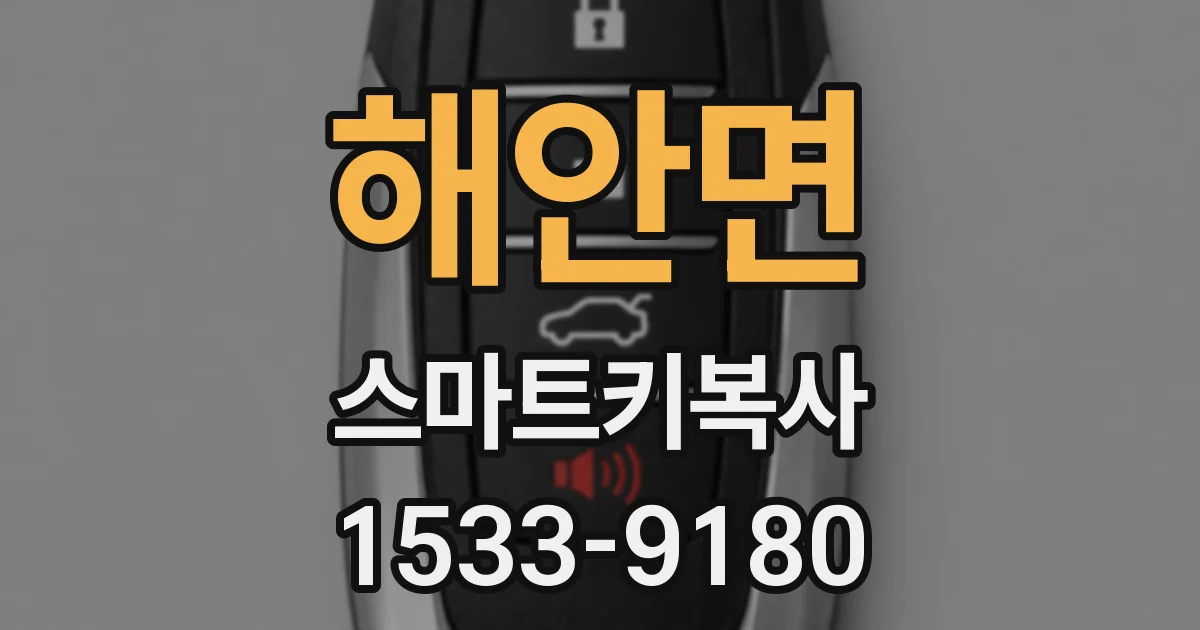 해안면 스마트키복사