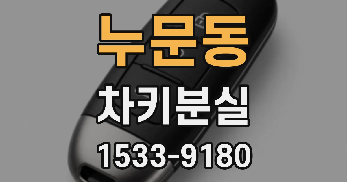 누문동 차키분실