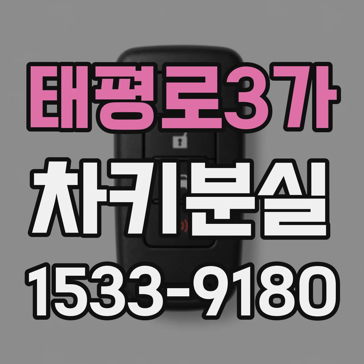 태평로3가 차키분실