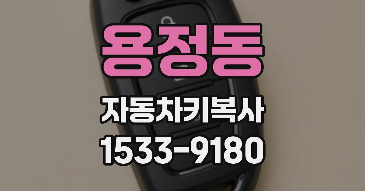 용정동 자동차키복사