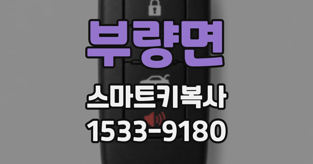 부량면 스마트키복사