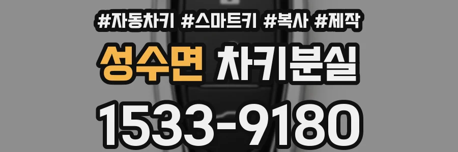 성수면 차키분실