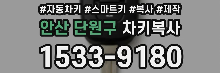 안산 단원구 차키복사