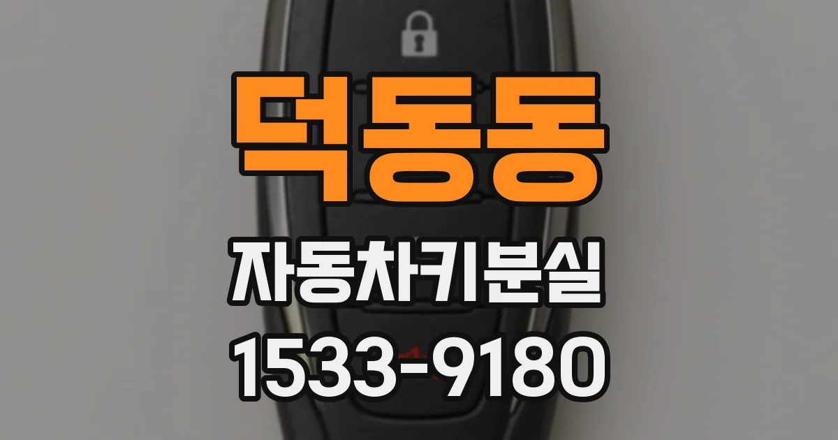 덕동동 자동차키분실