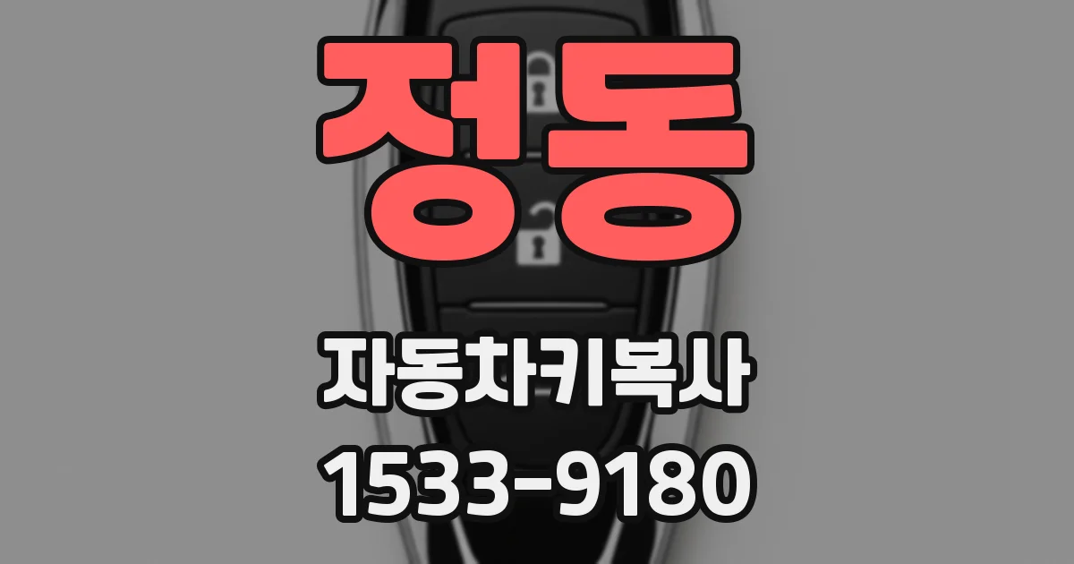 정동 자동차키복사